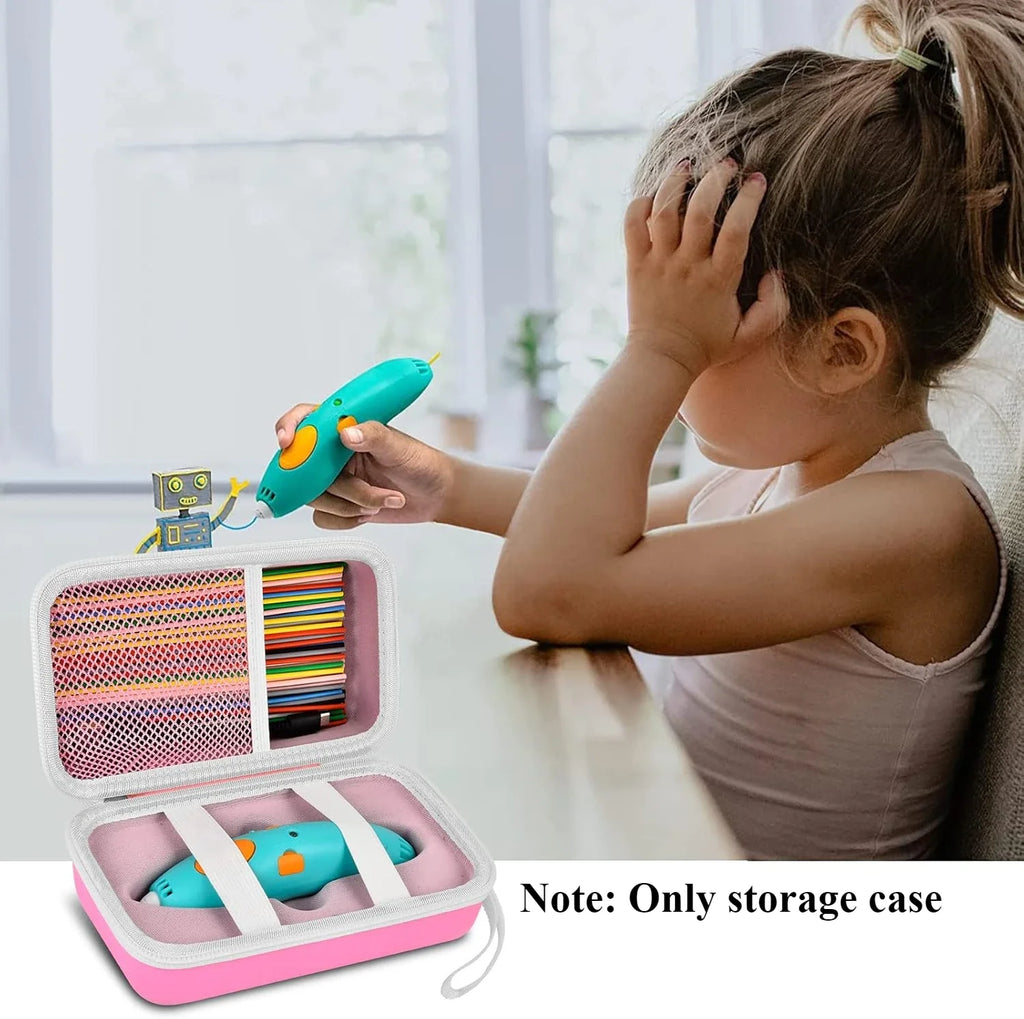 Case Compatible with 3Doodler Start+ Essentials (2022) for 3D Pen Set for Kids, Storage Organizer Holder for Printing Filament