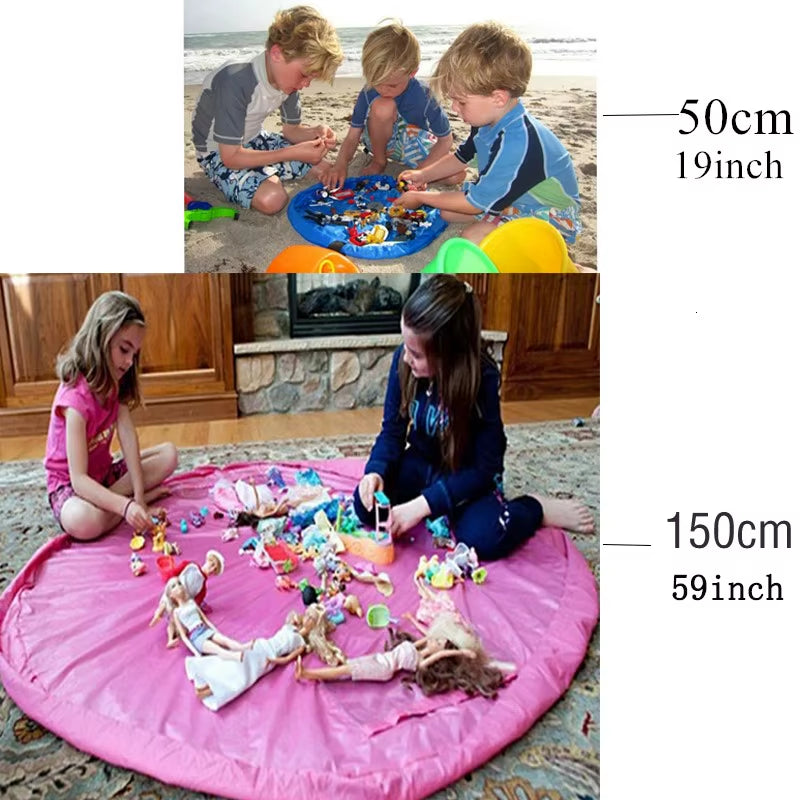 1Pc Multifunction Portable Kids Toys Storage Bags Blocks Toys Play Mat Building Blocks Toys Bags for Christmas Gift