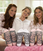 The Paisley Box Wedding Party Socks/Bride Socks, Bridesmaid Socks, Groom Socks, Groomsman Socks, Flower Girl Socks
