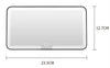 Portable USB Rechargeable LED Makeup Mirror Fashion Car Visor with Magnify and Three Color Lights Touch Switch Sun-Shading