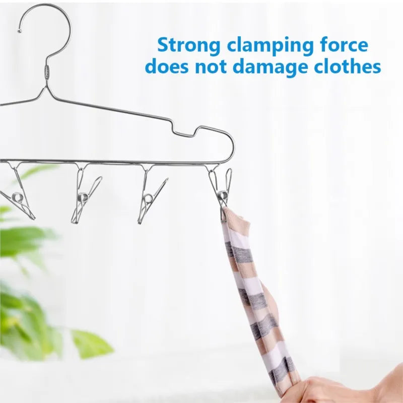 Clothespins Stainless Steel Clips Clothes Pegs Household Washing Hang Laundry Metal Home Storage Tool 10/20/40Pcs Clothes Pegs
