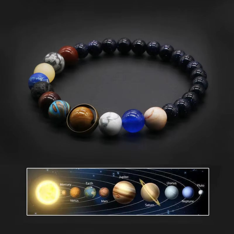 Solar System Bracelets Women Male Bracelets for Man Eight Planets Bracelets Man Best Friends Gift for Him Gift Male Bracelets