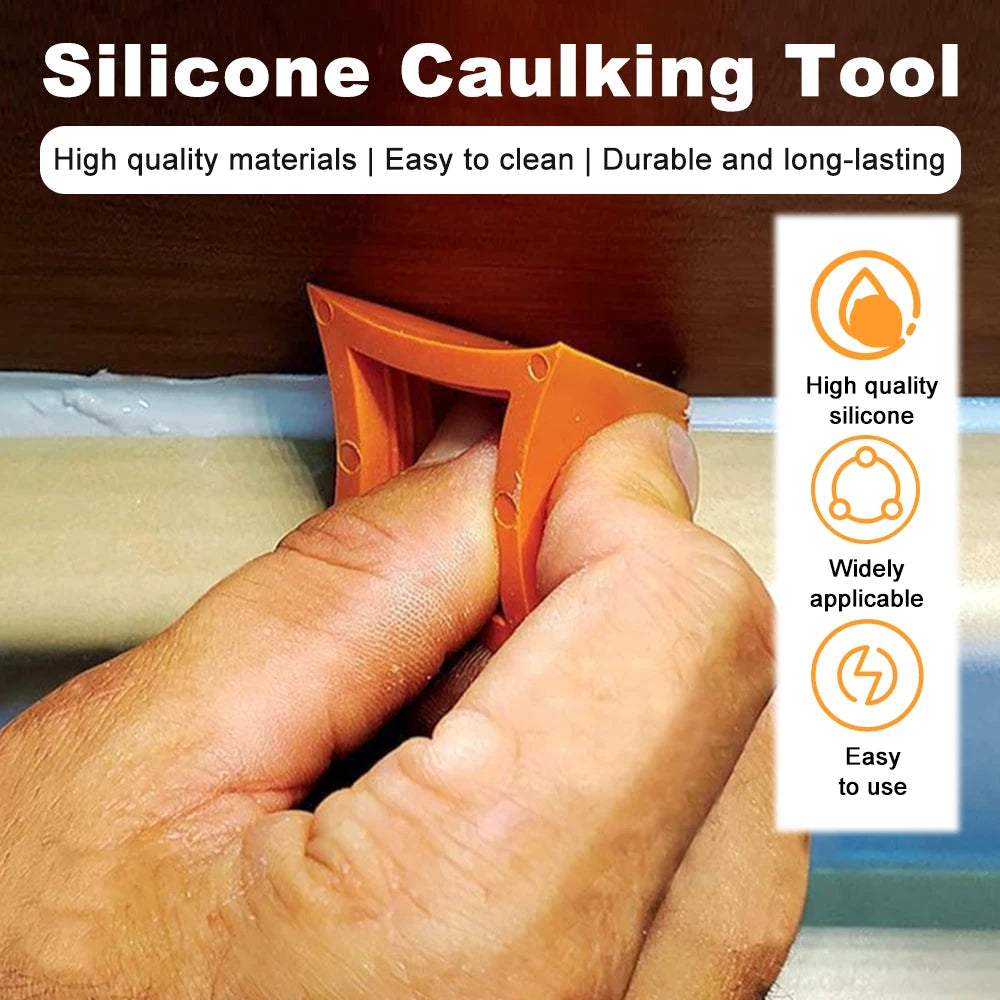 2Pcs Silicone Caulking Tools Floor Seamer Joint Sealant Applicator Home Decoration Tiles Seam Tools for Tile Cement Workers