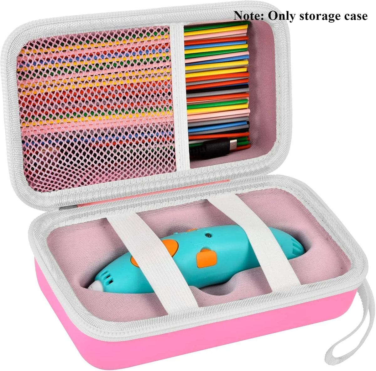 Case Compatible with 3Doodler Start+ Essentials (2022) for 3D Pen Set for Kids, Storage Organizer Holder for Printing Filament