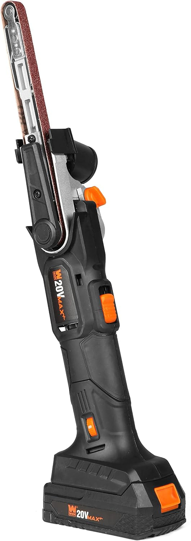 WEN Cordless Detail File Sander, Variable Speed with 20V Max 2.0 Ah Lithium-Ion Battery and Charger (20437)
