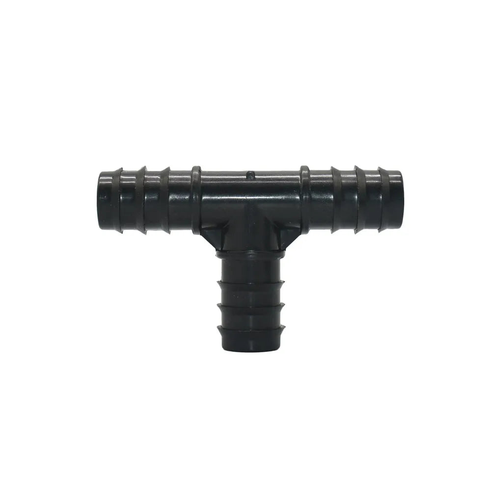 Plastic Hose Barb Connectors 16/20/25Mm Pe Tube Tee Elbow Cross End Plug Reducing Coupler Drip Irrigation Fitting 1/2 3/4 1"