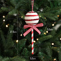 Christmas Tree Ornaments Pink Foam Ball Bow Tree Top Star Xmas Tree Hangings Pendant Party Decorations Supplies 2025 New Year