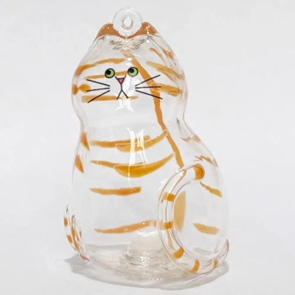 Small Ornaments Cat Fur Storage Pendant Transparent Container Handmade Design Stylish Keychain Cute Cat Shaped