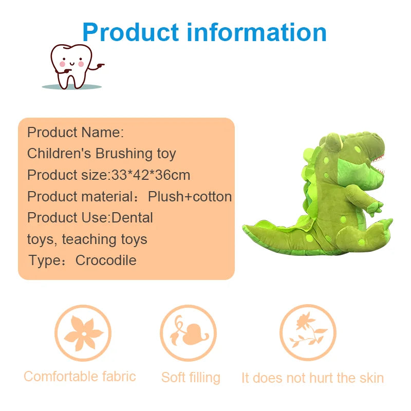 Large Dental Plush Toys With Teeth Model Toothbrush Cute Soft Doll Animals Plush Toys  Child Dentist Gifts Dentistry Accessories
