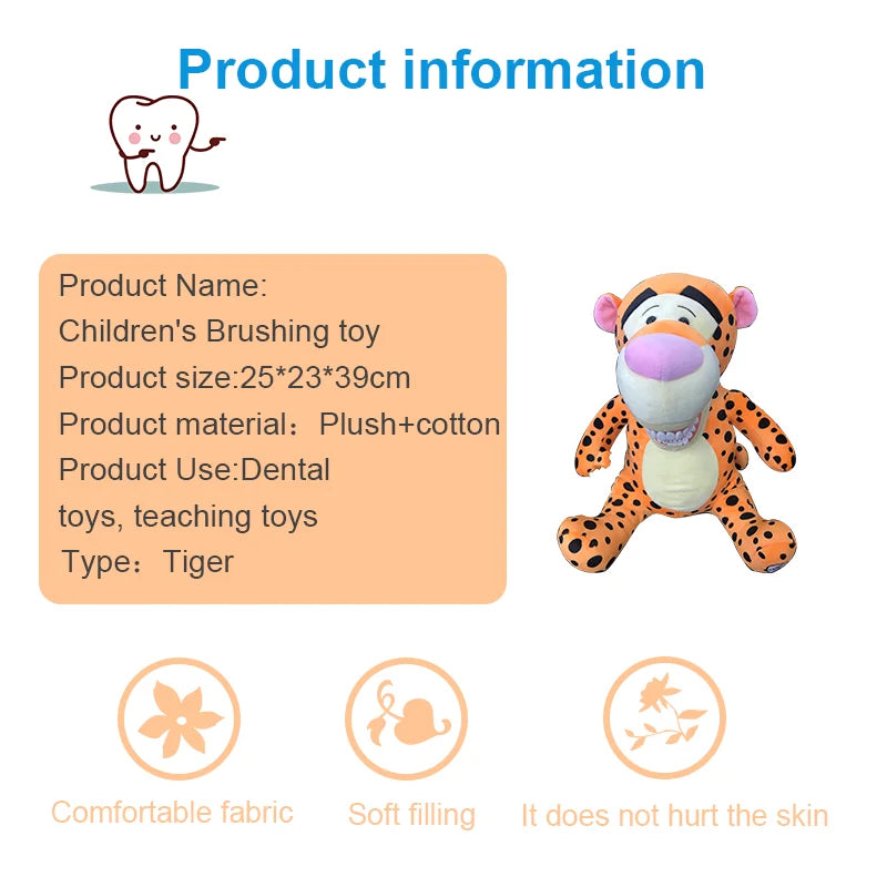 Large Dental Plush Toys With Teeth Model Toothbrush Cute Soft Doll Animals Plush Toys  Child Dentist Gifts Dentistry Accessories