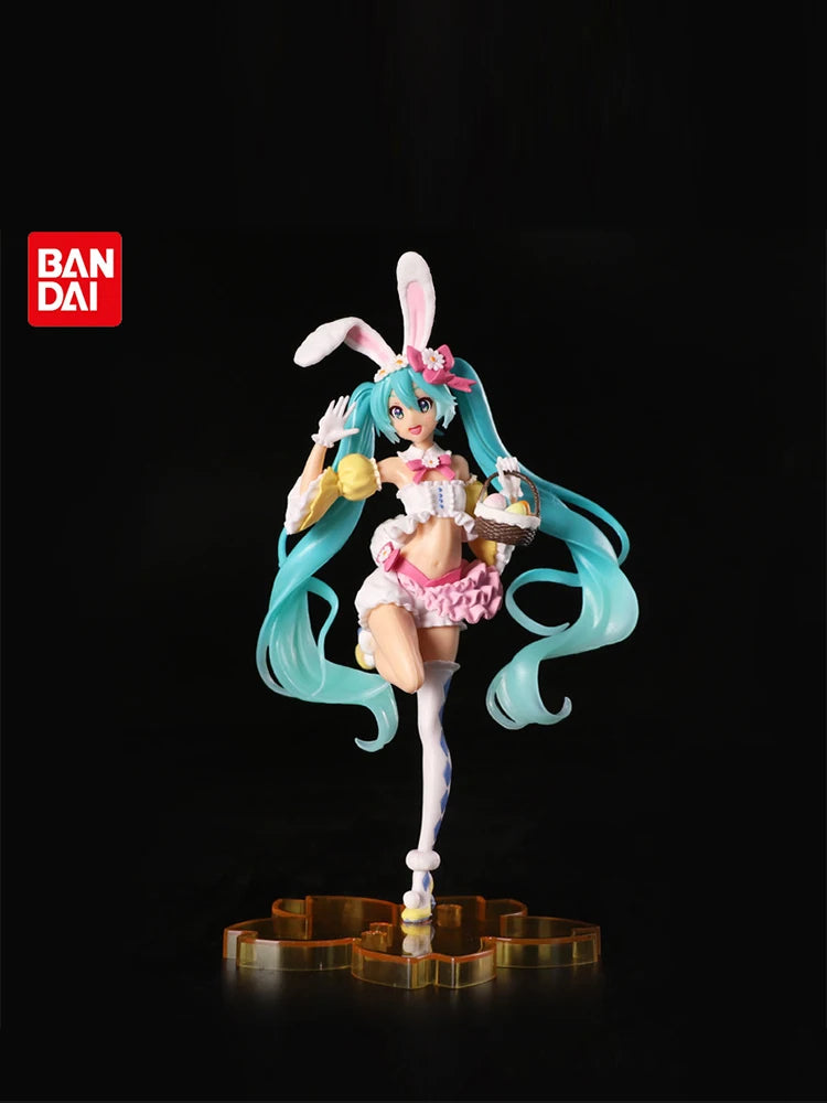 Adorable 23CM Hatsune Miku PVC Model Doll with Rabbit Ears - Perfect for Collectors and Gift Giving!