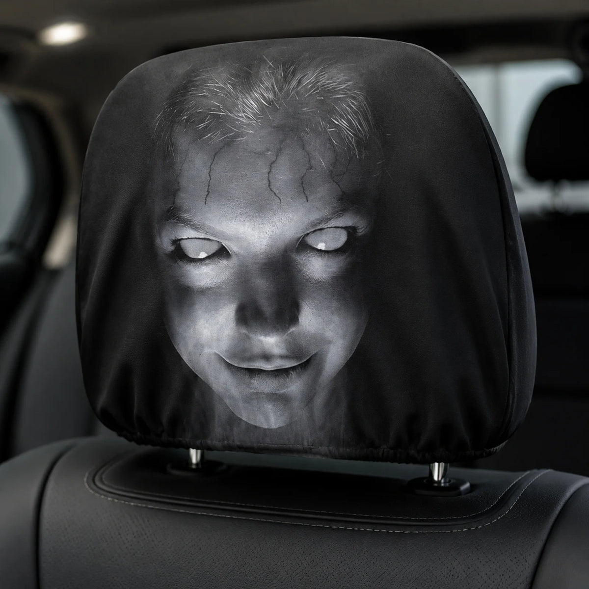 Halloween Decor Car Headrest Covers Funny Cartoon Cover Seat Head Rest Protector Auto Front Decoration 2026