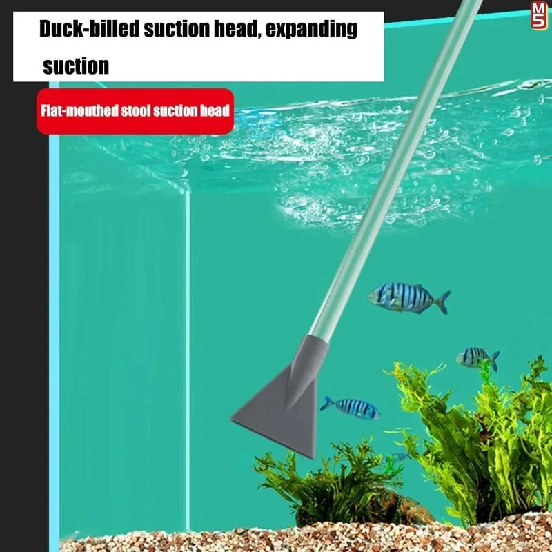 Aquarium Siphon Vacuum Cleaner Tool Set for Large Fish Tank Gravel/Sand Cleaning Water Change with Extension Tube, Fast and Easy