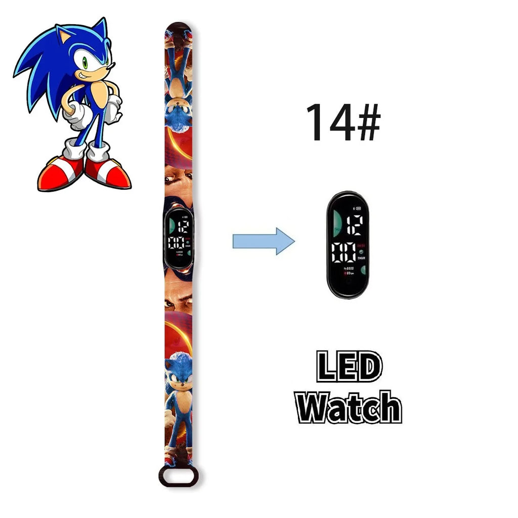 Kids LED Watch Touch Control Digital Watch Silicone Strap Waterproof Sport Wristwatch for Boys Girls Children Birthday Gift
