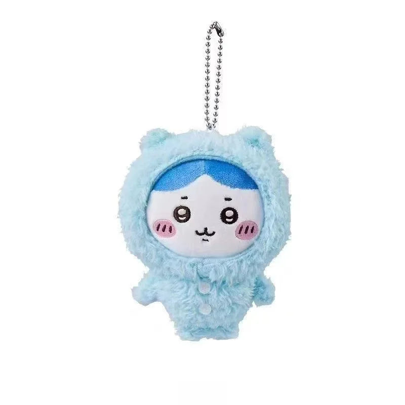 Chiikawa Anime 10cm Plush Doll Kawaii Usachi Keychain Hachiware Stuffed Pendent Cute Backpack Ornament Toy Gift