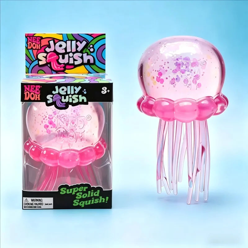 NeeDoh Jellyfish Squishy-Super Soft Stress Relief Toy