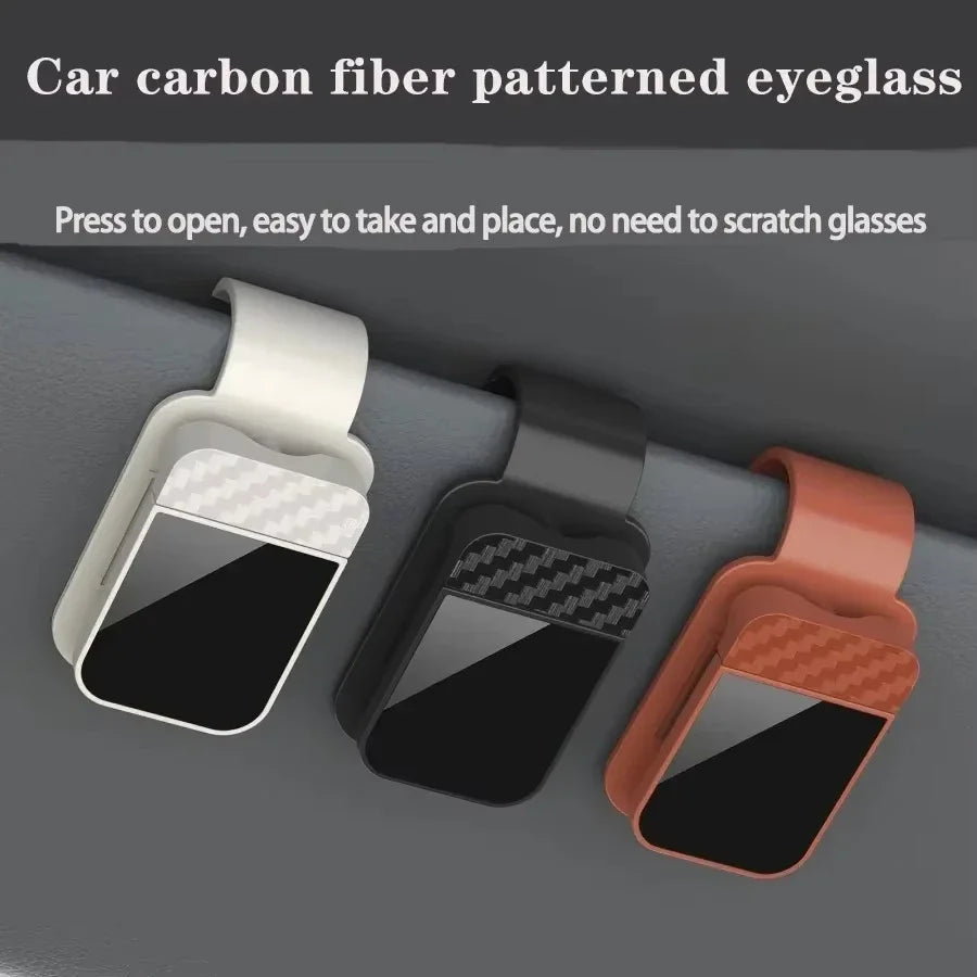 Car Sun Visor Sunglasses Clip Holder Stable Eyeglasses Hanger Card Ticket Organizer Interior Storage Clip Car Accessories