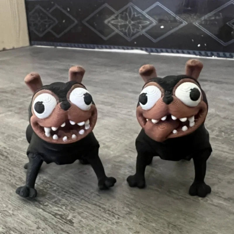 3D Printed Dog Toys Ornaments Decorative Habadog Joints Movable Creative Figurine Toys Prank Toys Funny Gift for Kids and Adults