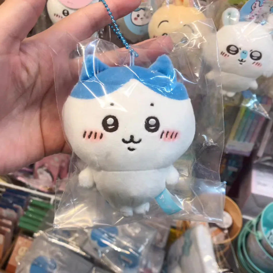 Chiikawa Anime 10cm Plush Doll Kawaii Usachi Keychain Hachiware Stuffed Pendent Cute Backpack Ornament Toy Gift