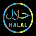 S62581# Halal Religion Text Car Sticker Waterproof Auto Decors for Bumper Rear Window