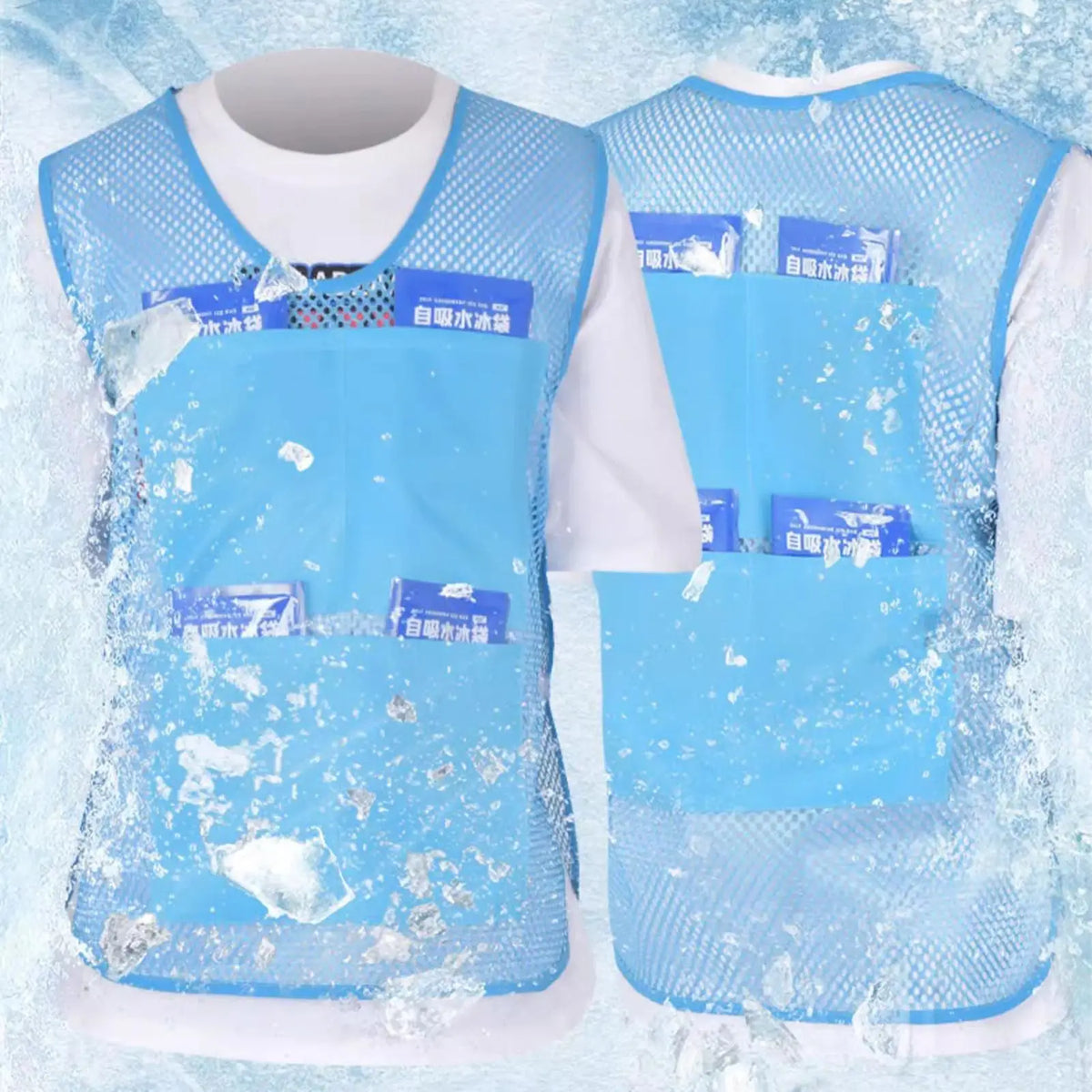 Cool Vest Outdoor Cool Jacket for Hot Weather Cold Wrap Gadgets Cooler Clothes Wearable Designed for Travel Day Work Summer