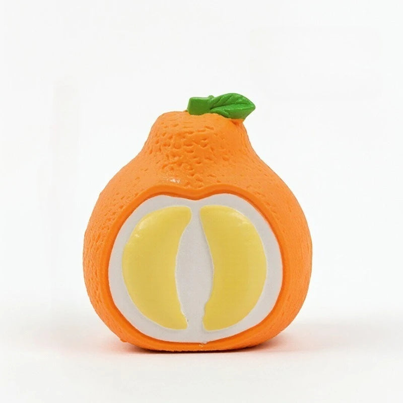 Pet Latex Toy Creative Fruit - Dog Chew Toy, Bite-Resistant, Squeaky, for Puppies Small Dogs, Teething Cleaning,