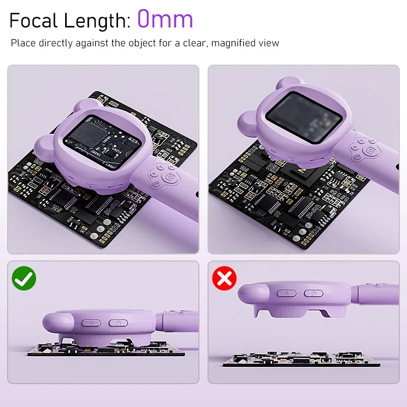 Kids Portable Handheld Magnifying Digital Microscope for Children Educational Science Toys Christmas Birthday Gifts