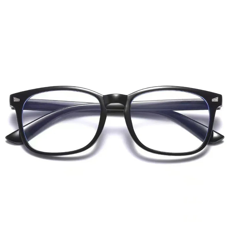 New Trending Blue Light Blocking Men's Glasses Gaming PC Matte Black Anti Ray Eyeglasses Women Transparent Fashion Eyewear
