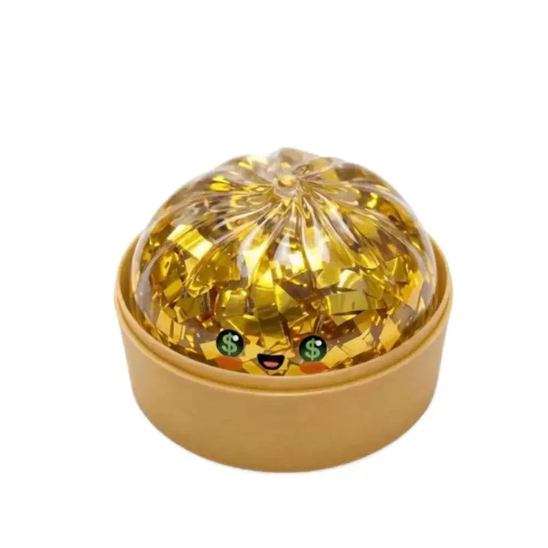 Bao Bun Squishy Stress Relief Toy with Food Steamer and Storage Box