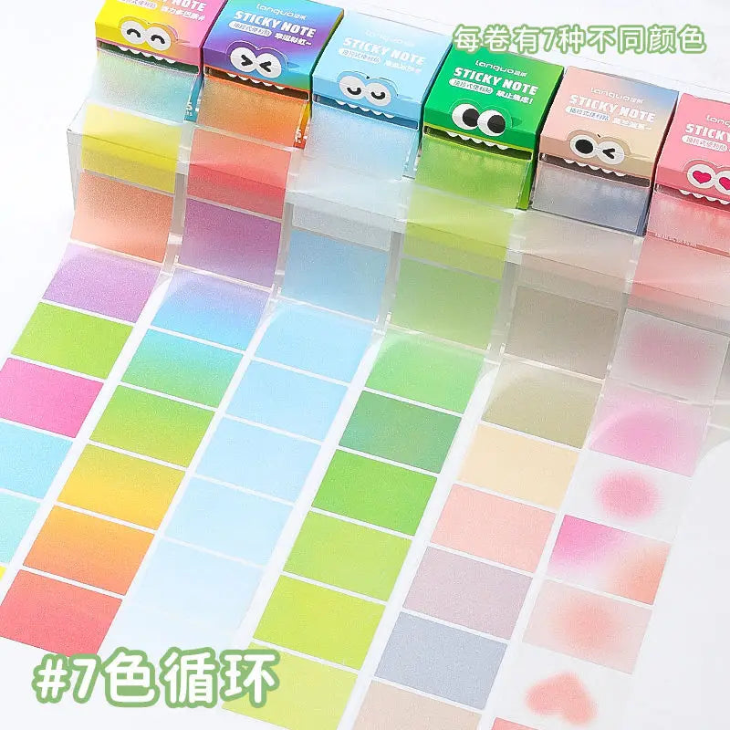 Office School Supplies Notes Student Children Cute Pearlescent Transparent Functional Stickers Gift Wholesale Lovely Memo Pad