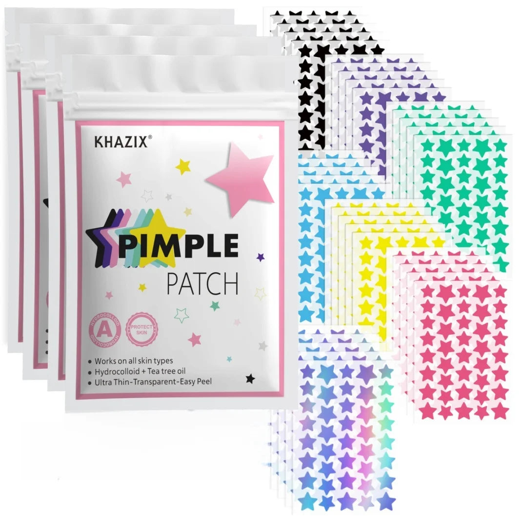 Star Pimple Patches for Face, Colorful Acne Spot Stickers for Blemishes and Pimple Marks, Unisex