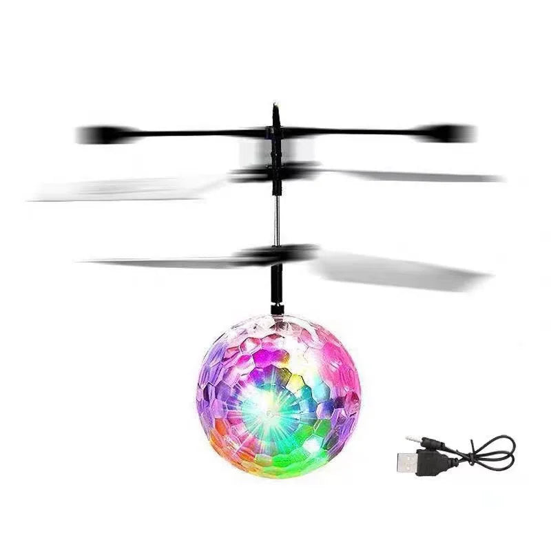 Unique Toy Gesture-controlled Colorful Luminous Crystal Ball Pendant Children's Unique Gift Remote-controlled Sensing Light Ball