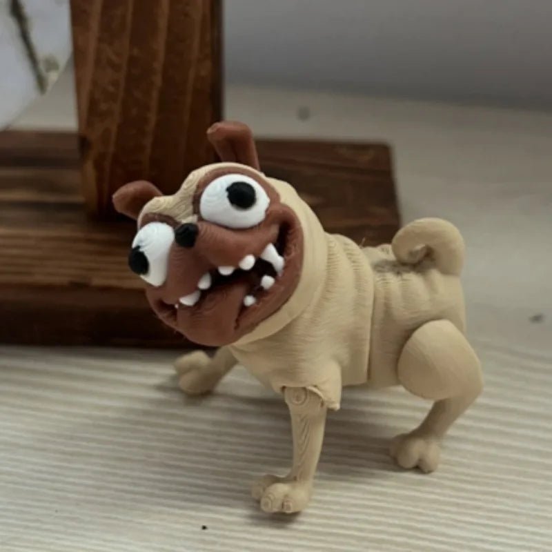 3D Printed Dog Toys Ornaments Decorative Habadog Joints Movable Creative Figurine Toys Prank Toys Funny Gift for Kids and Adults