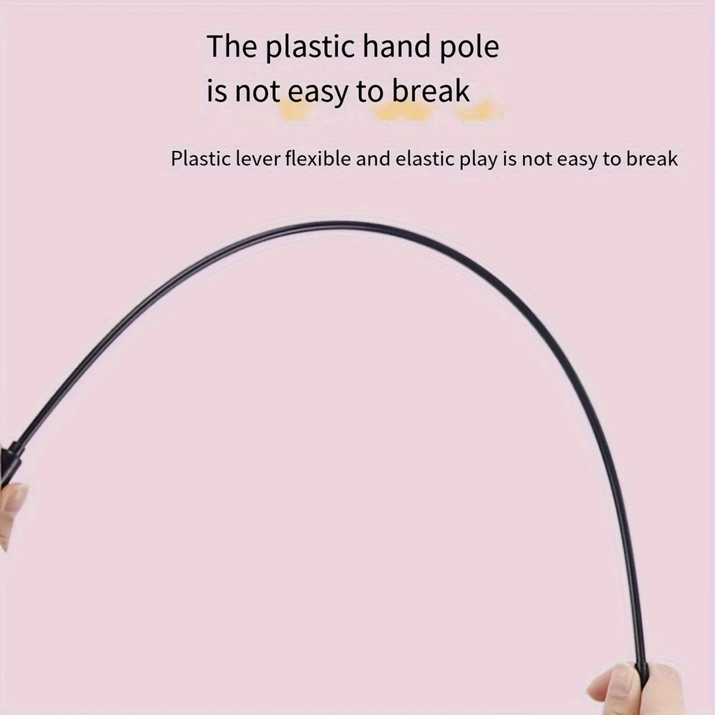 1pc Interactive Cat Toy Cute Funny Rainbow Strips Stick Cat Teaser Wand Pet Toys for Cats Toys Cat Supplies Pet Products