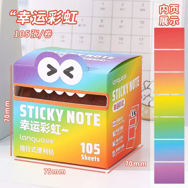 Office School Supplies Notes Student Children Cute Pearlescent Transparent Functional Stickers Gift Wholesale Lovely Memo Pad