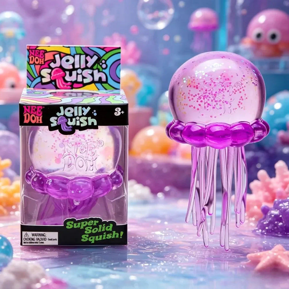 NeeDoh Jellyfish Squishy-Super Soft Stress Relief Toy