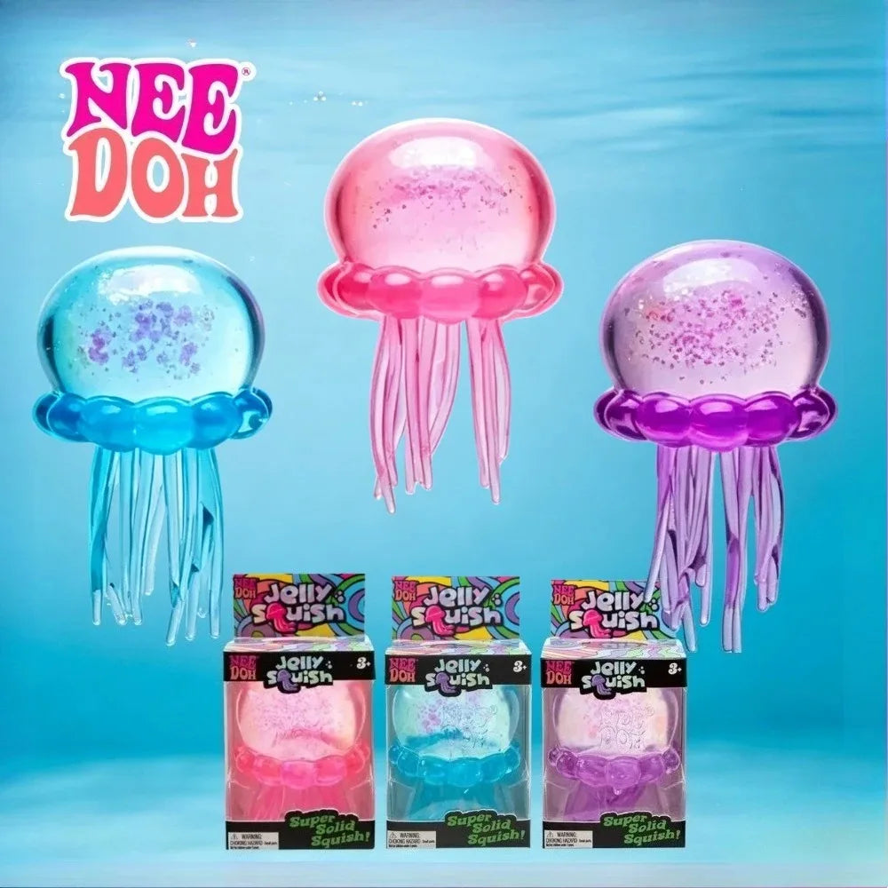 NeeDoh Jellyfish Squishy-Super Soft Stress Relief Toy