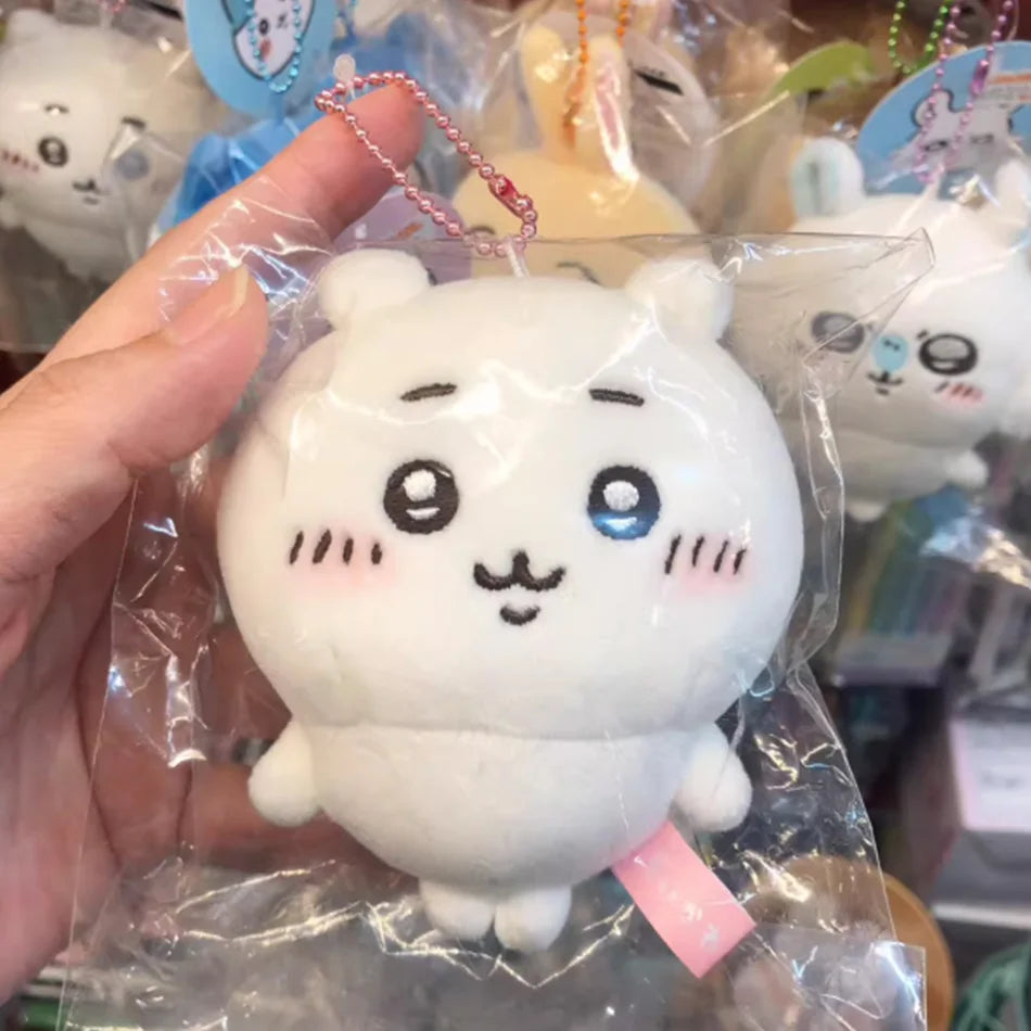Chiikawa Anime 10cm Plush Doll Kawaii Usachi Keychain Hachiware Stuffed Pendent Cute Backpack Ornament Toy Gift