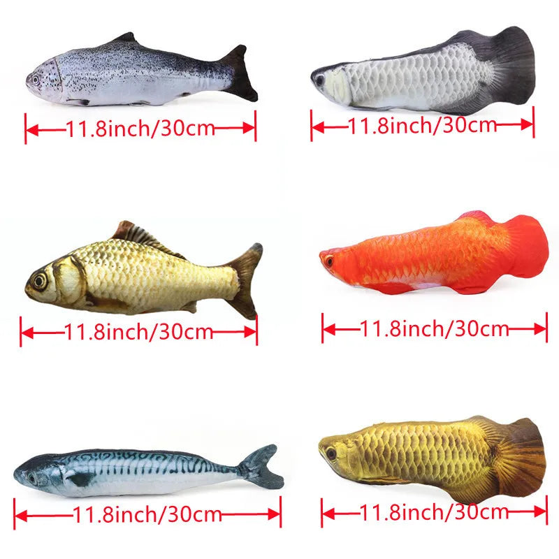 Pet Cat Favor Fish Toy Stuffed Fish Shape Cat Scratch Board Scratching Post Plush Toys For Cat Pet Toy Pet Products Supplies