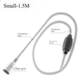 Aquarium Siphon Vacuum Cleaner Tool Set for Large Fish Tank Gravel/Sand Cleaning Water Change with Extension Tube, Fast and Easy