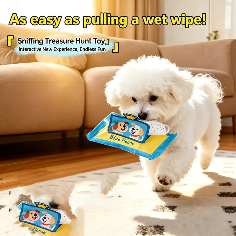 New Pet Toys, Sniffing Training, Wet Wipes, Tissues, Hiding Food, Leaking Food, Puzzle Training, Puppy Toys, Pet Toys