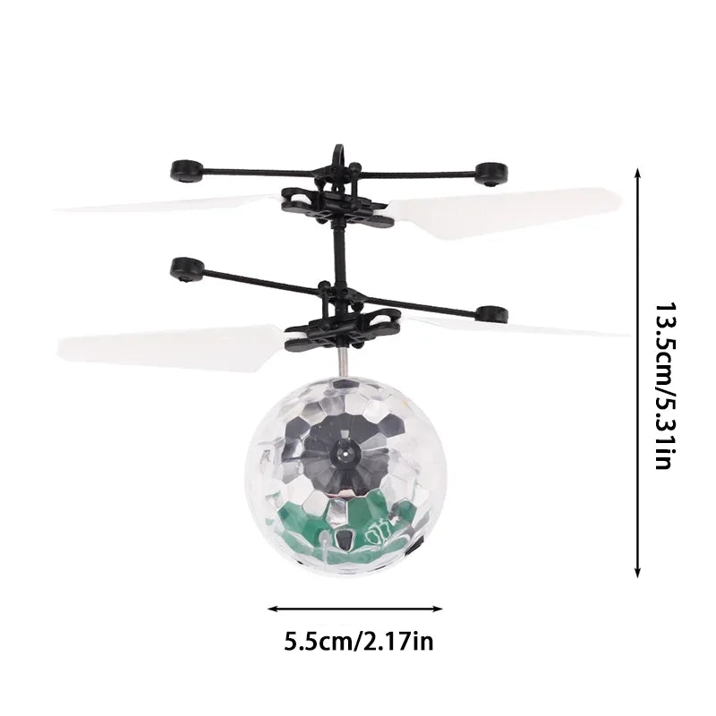 Unique Toy Gesture-controlled Colorful Luminous Crystal Ball Pendant Children's Unique Gift Remote-controlled Sensing Light Ball