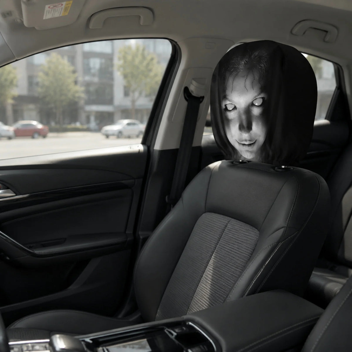 Halloween Decor Car Headrest Covers Funny Cartoon Cover Seat Head Rest Protector Auto Front Decoration 2026