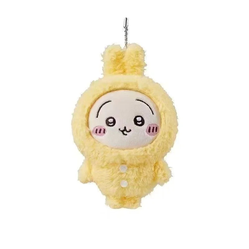 Chiikawa Anime 10cm Plush Doll Kawaii Usachi Keychain Hachiware Stuffed Pendent Cute Backpack Ornament Toy Gift