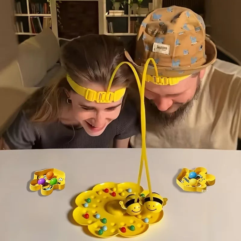 Kids Bee Magnetic Bead Toys Parent Child Interactive Board Game Fun Toys for Boys Girls Party Bee Hooking Toys Christmas Gifts
