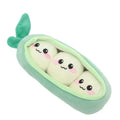 Pea Pod Pet Toys Dog Toys Plush Squeaky Hide and Seek Puzzle Toy Interactive Snuffle Toy Stress Relief Bite‑Resistant Play Toy