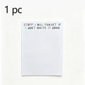 Random Stuff Notepad, Daily Sticky Notes Memo Pad Portable Planner for Coworkers, Funny Office Gifts