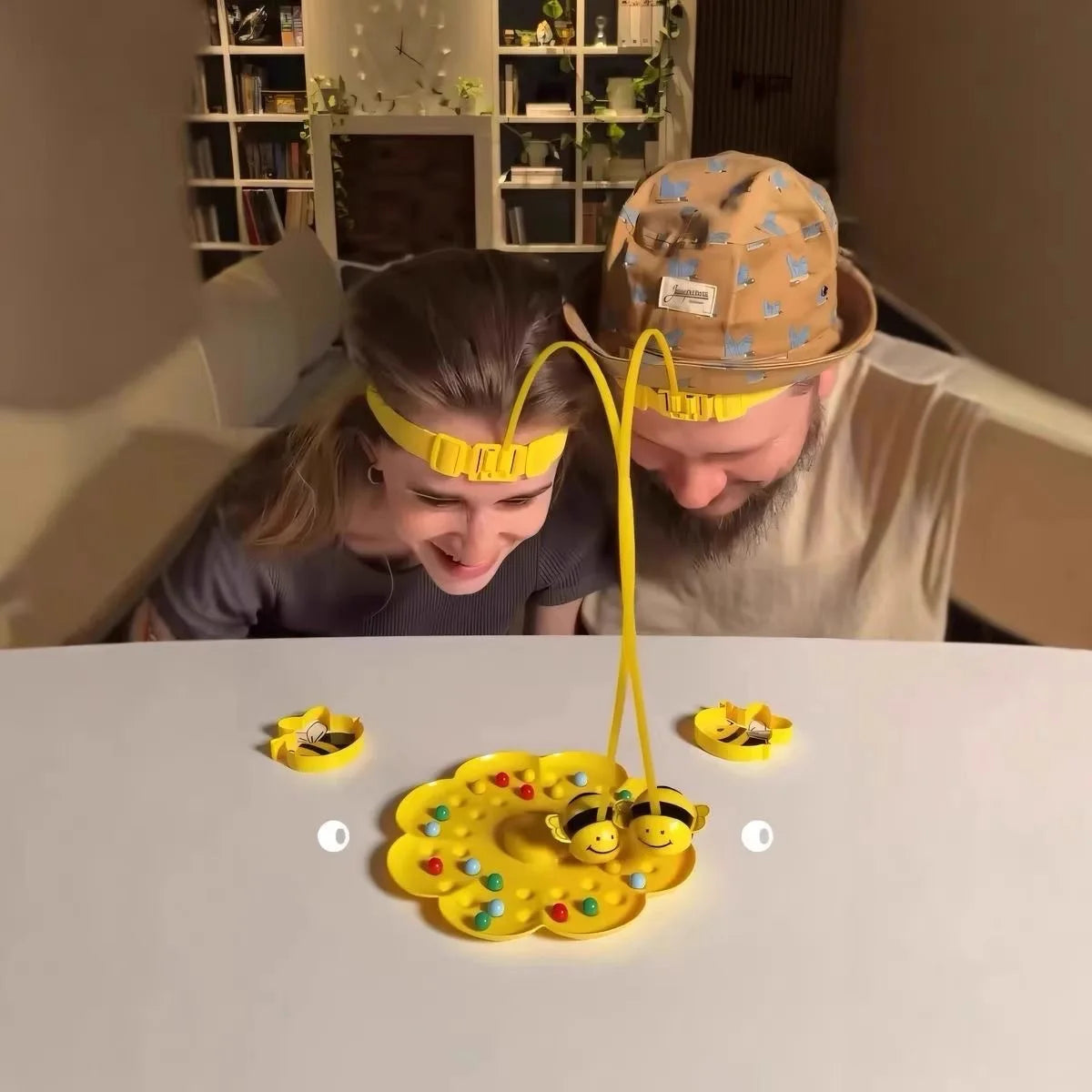 Kids Bee Magnetic Bead Toys Parent Child Interactive Board Game Fun Toys for Boys Girls Party Bee Hooking Toys Christmas Gifts