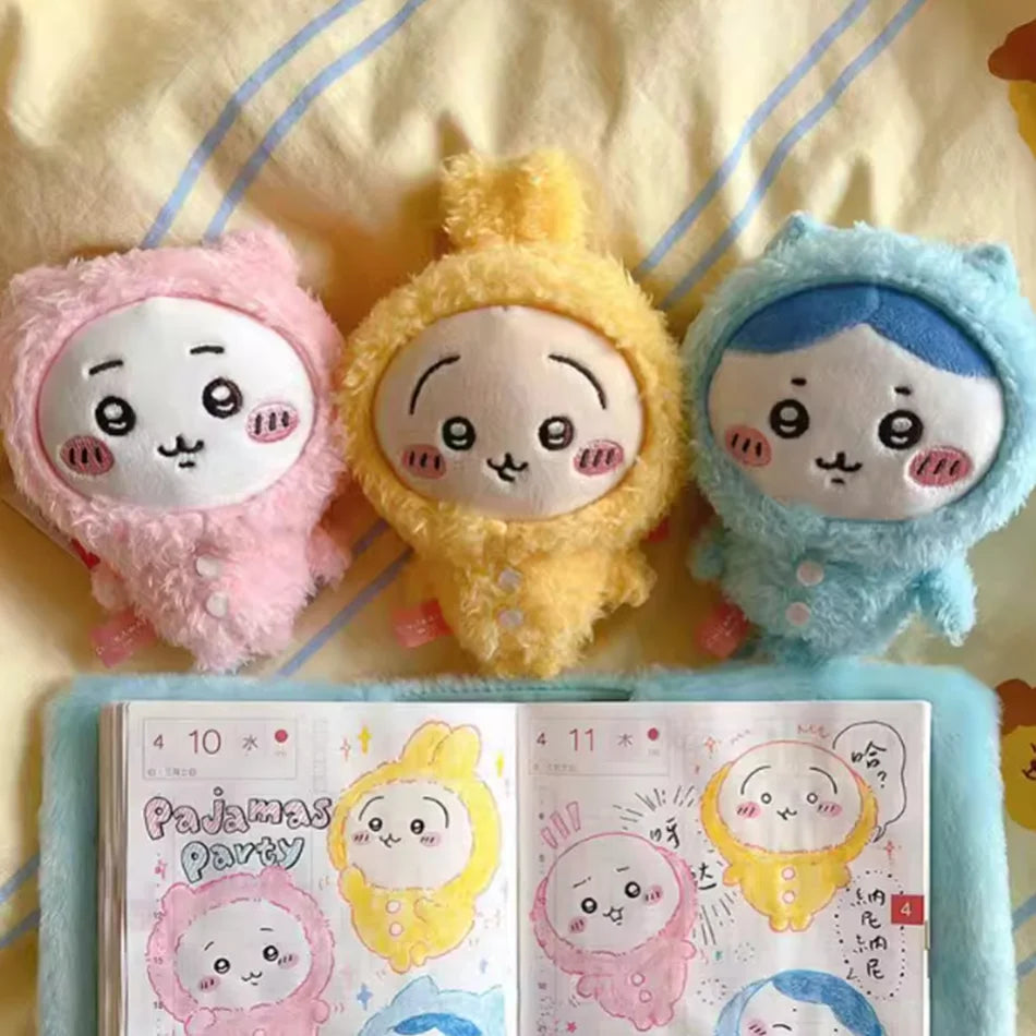 Chiikawa Anime 10cm Plush Doll Kawaii Usachi Keychain Hachiware Stuffed Pendent Cute Backpack Ornament Toy Gift