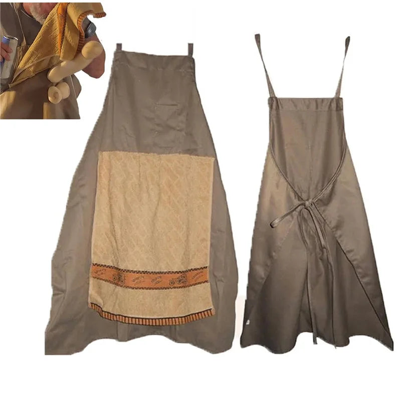 Funny Chef Prank Apron for Men Novelty Cooking BBQ Apron with Humorous Print Gag Gift for Kitchen Grilling Dad Husband